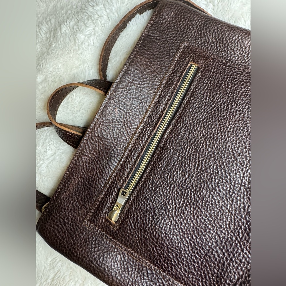 Portland Leather Goods Mini Tote backpack Cold brew - Picture 10 of 12